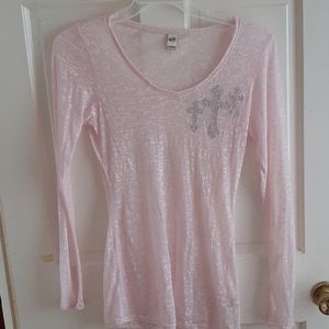 Ligh pink sheer top